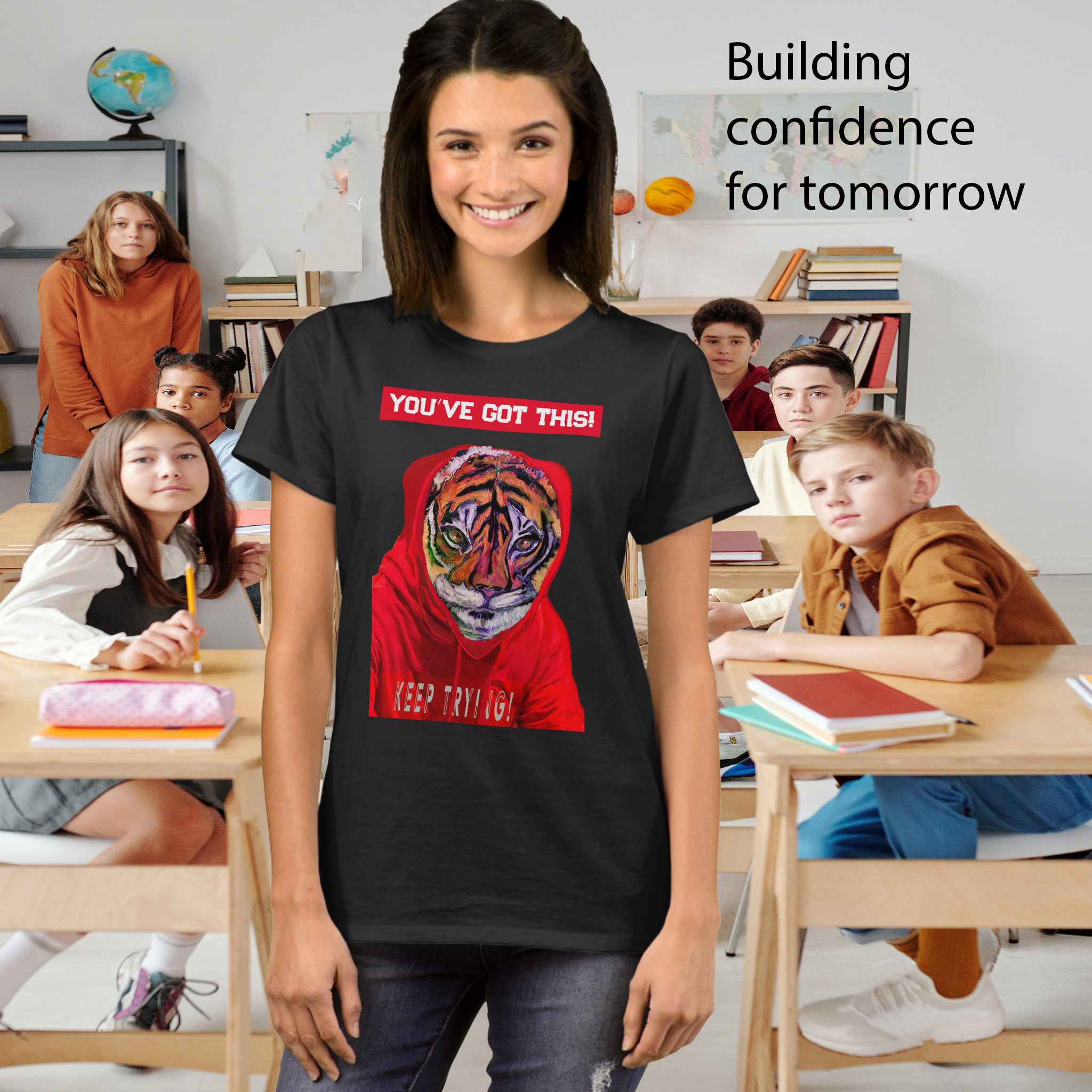 Wearing A Red Sweatshirt